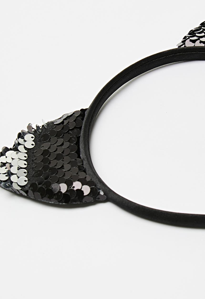 Pop Candy - Cat ear hairband - black sequins