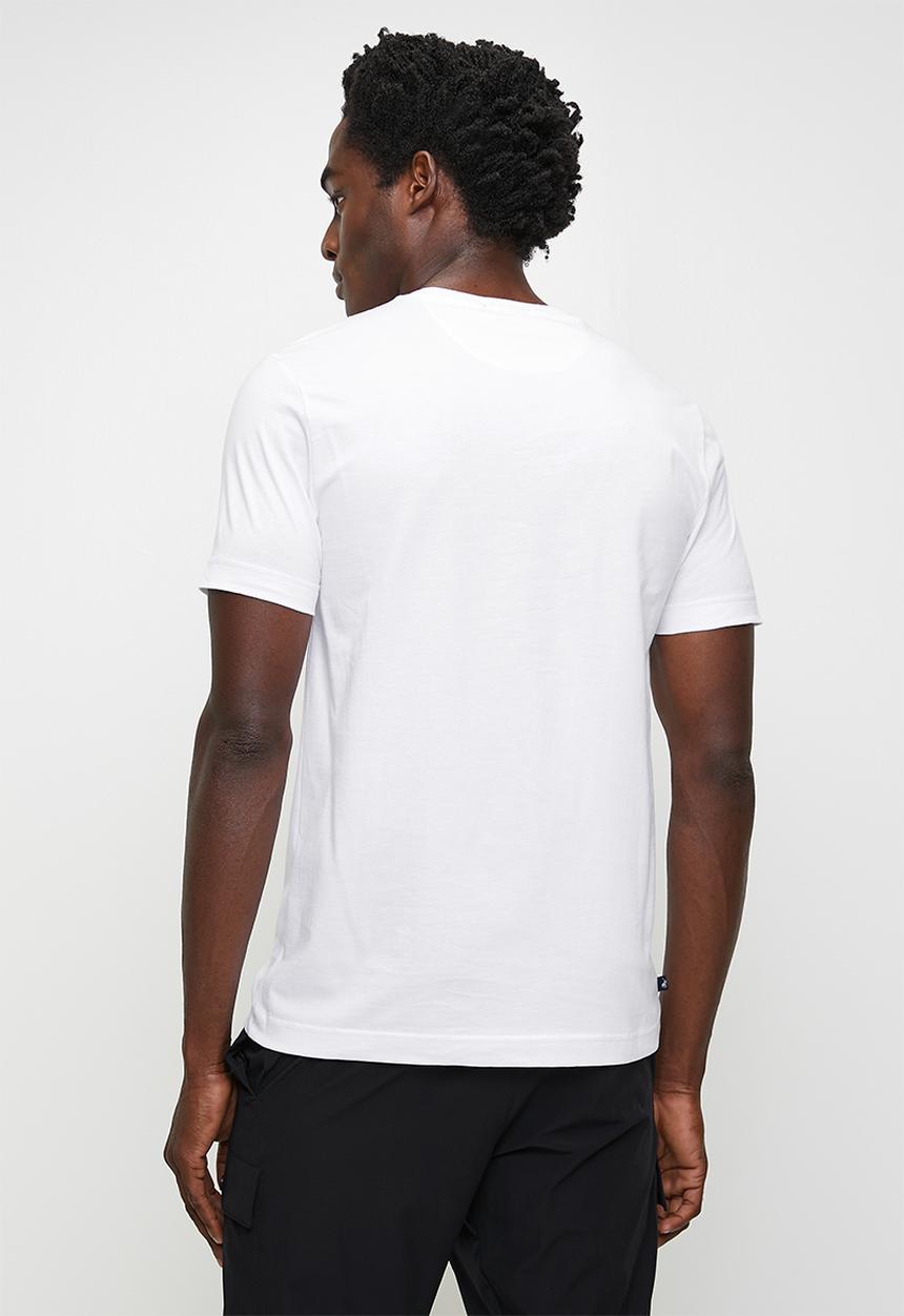 POLO - Danny  typography printed T-shirt - white
