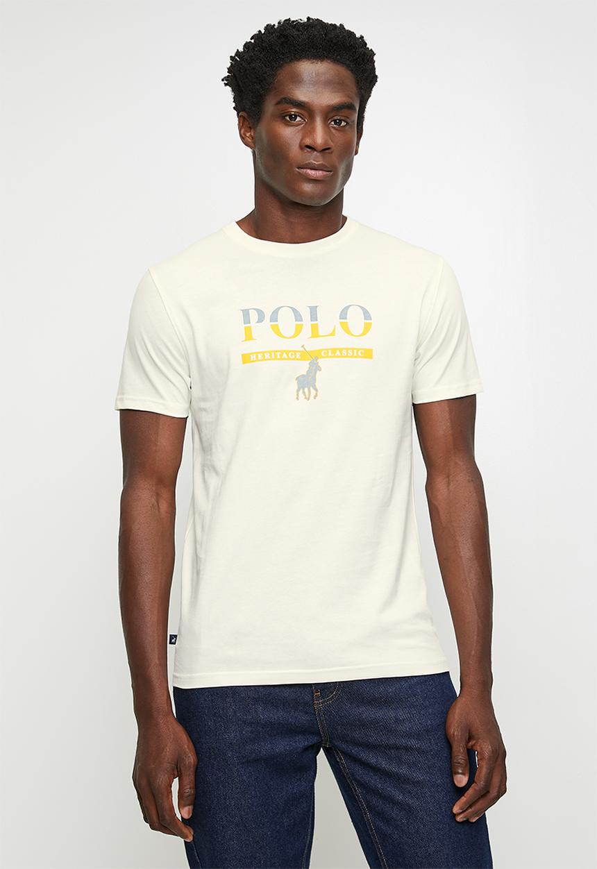 POLO - Emmett printed short sleeve T-shirt - off white