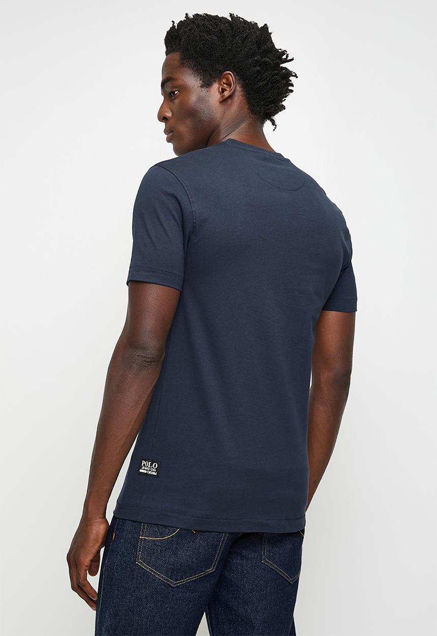 POLO - Dumi pjc short sleeve collegiate logo tee - navy