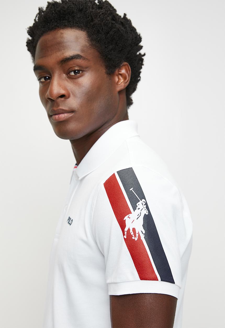 POLO - Bronwin active sleeve pony short sleeve golfer - white
