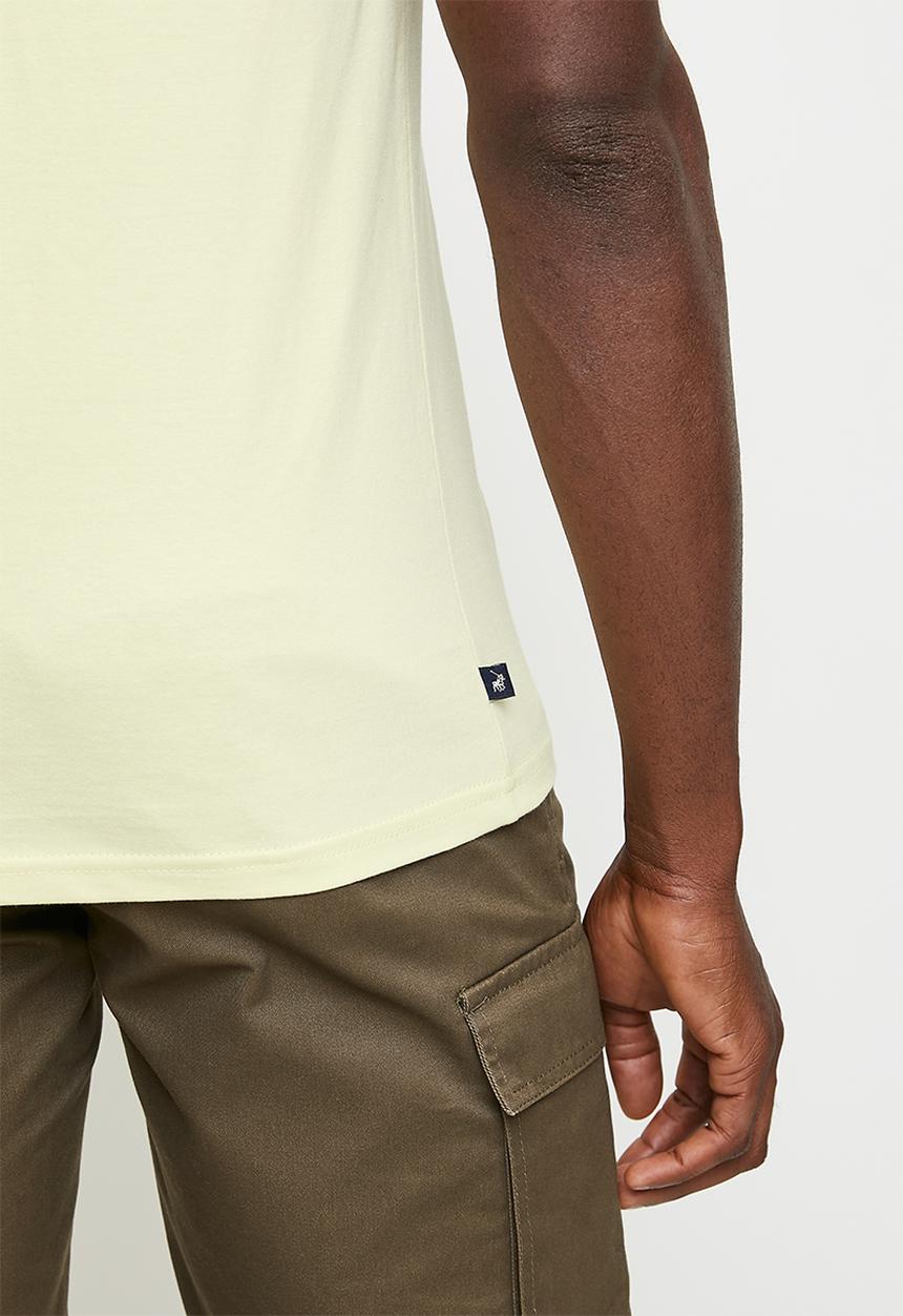POLO - Ezekiel  hd print short sleeves T-shirt - yellow