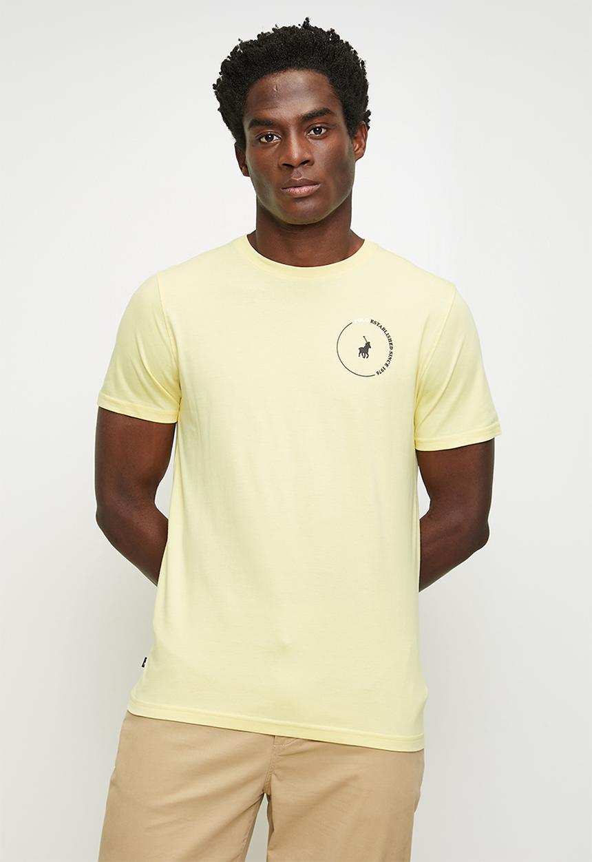 POLO - Eli logo short sleeve T-shirt - yellow