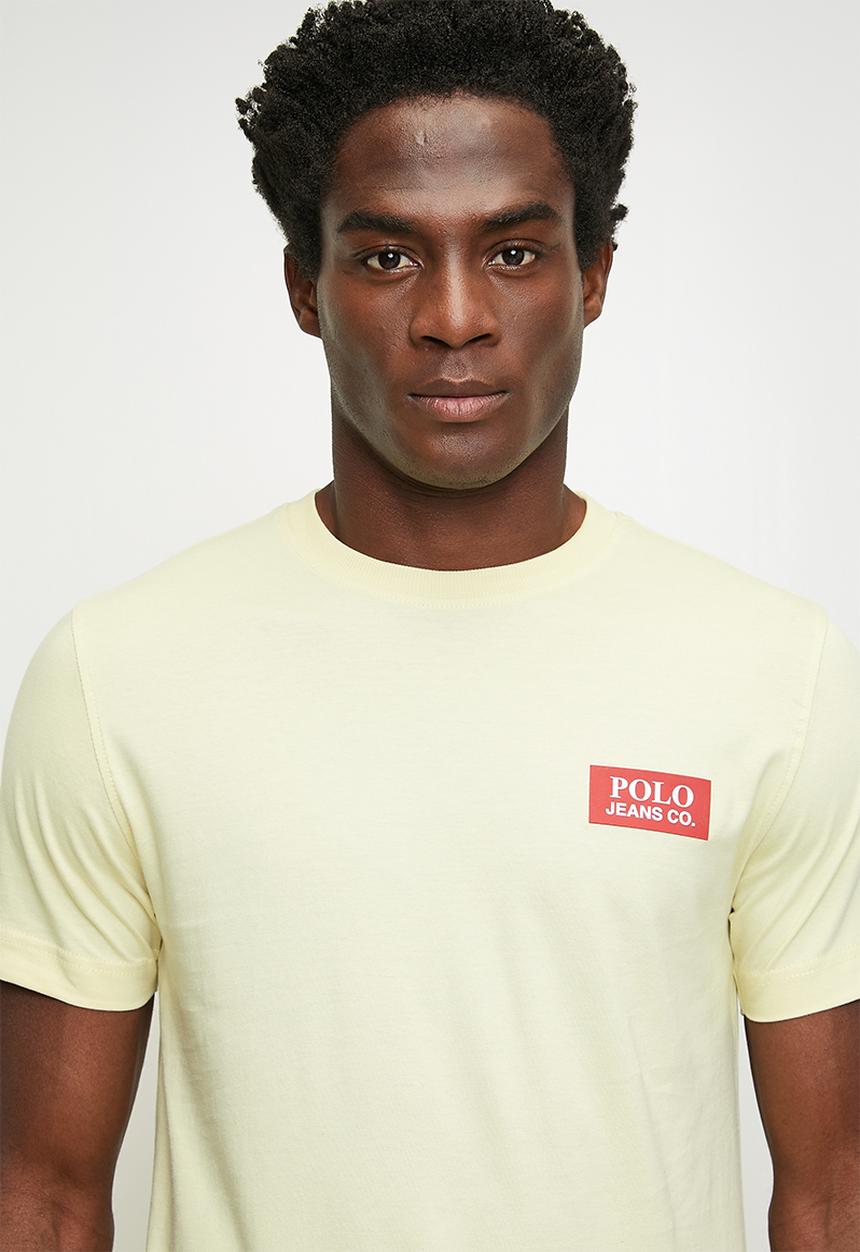 POLO - Thabiso  pjc short sleeve block logo tee - lime