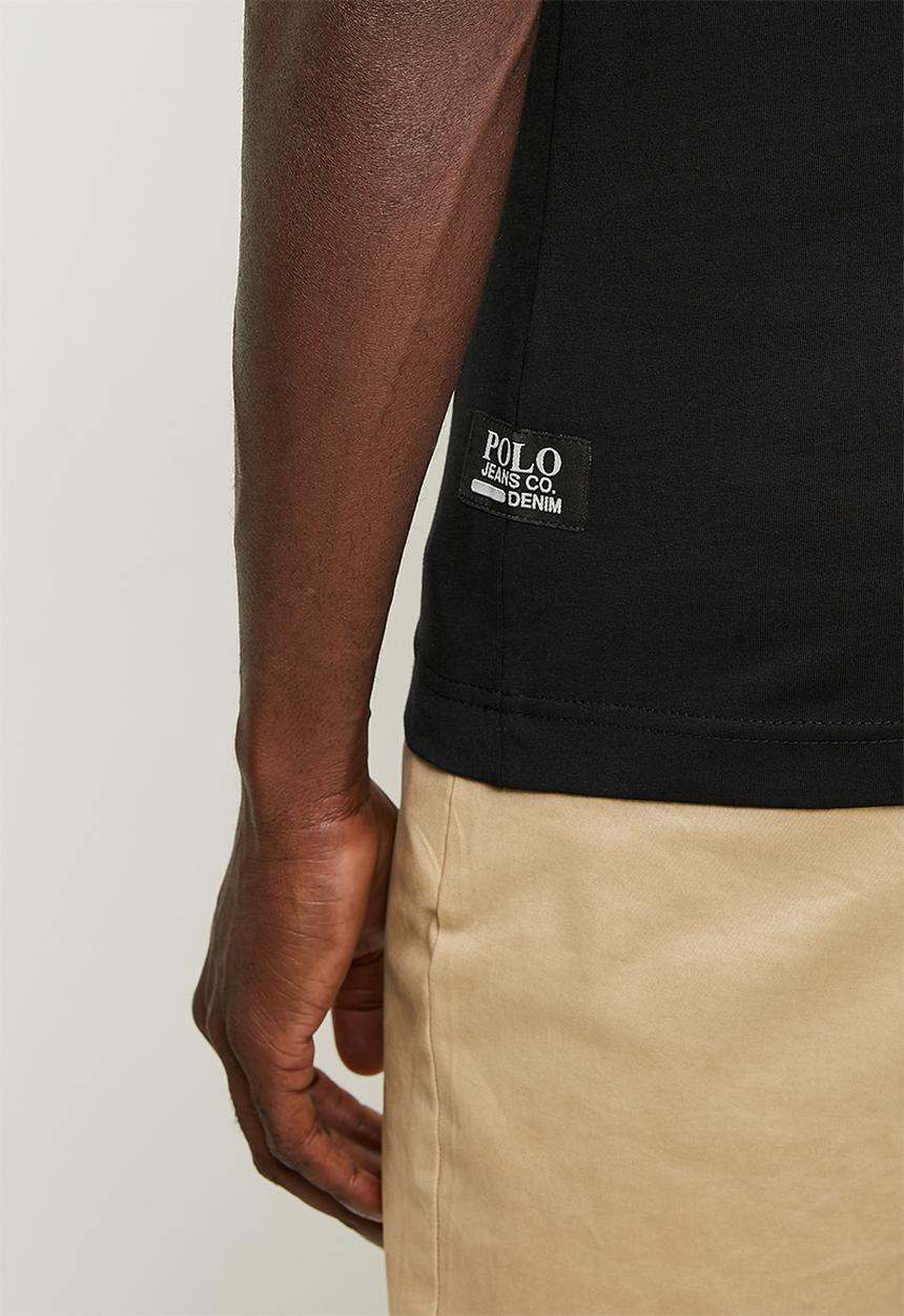 POLO - Naledi pjc short sleeve fog logo tee - black