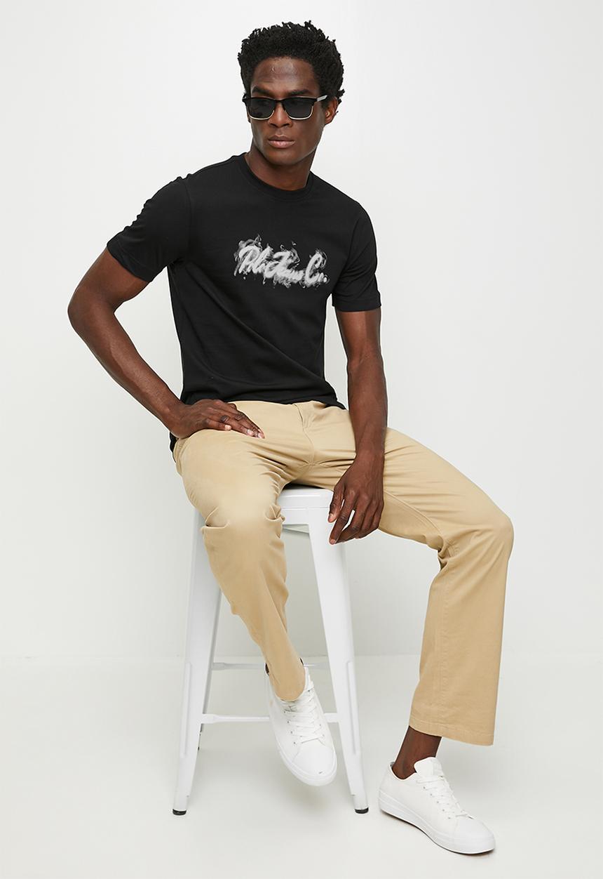 POLO - Naledi pjc short sleeve fog logo tee - black
