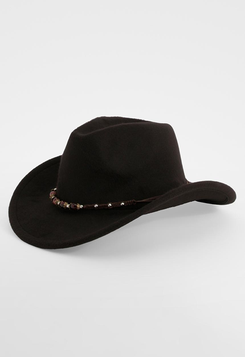 boohoo - Gem Stone Western Cowboy Hat - Black