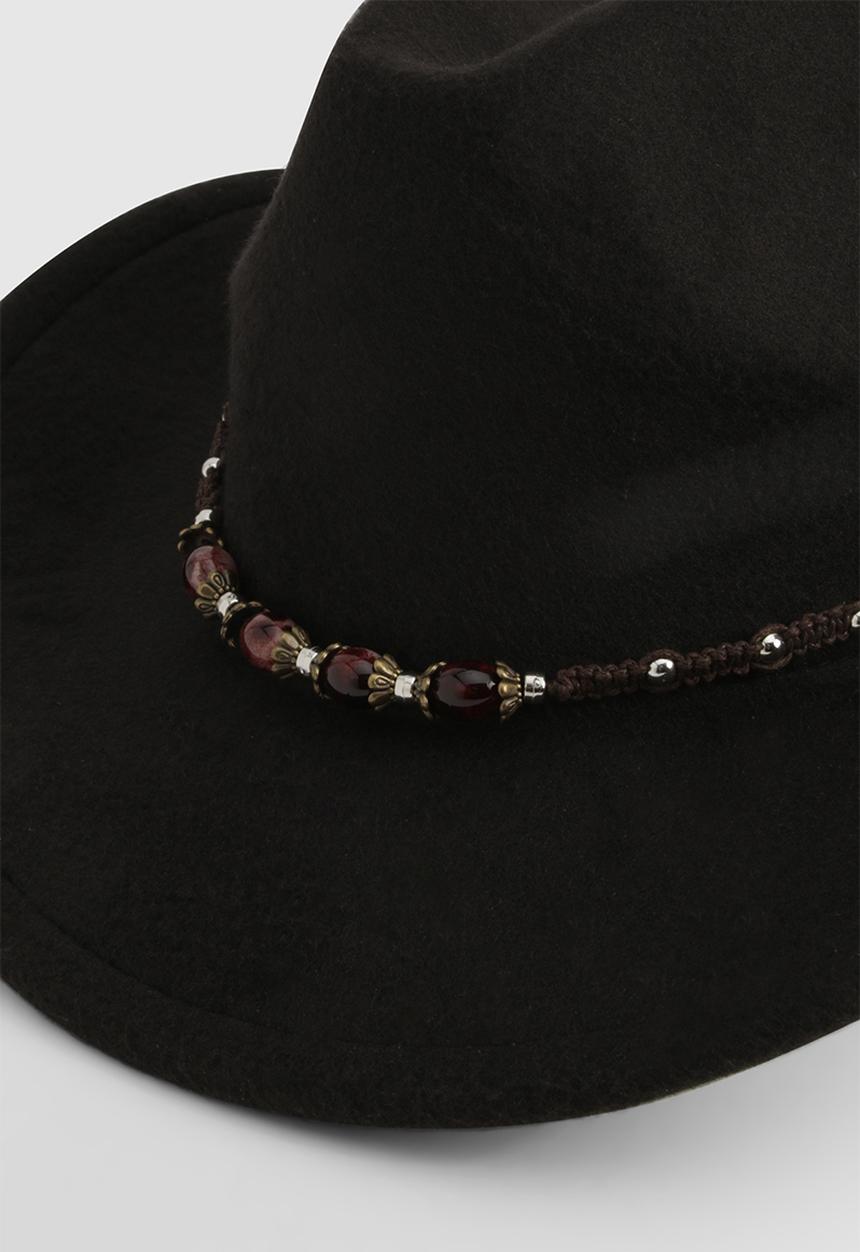 boohoo - Gem Stone Western Cowboy Hat - Black