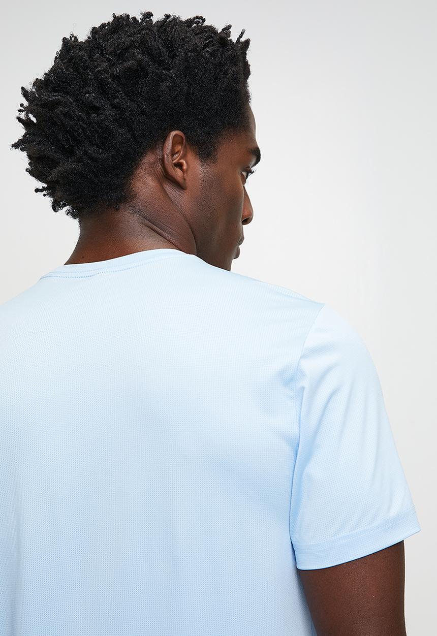 adidas Performance - Tr-essential Logo Tee - Glow Blue