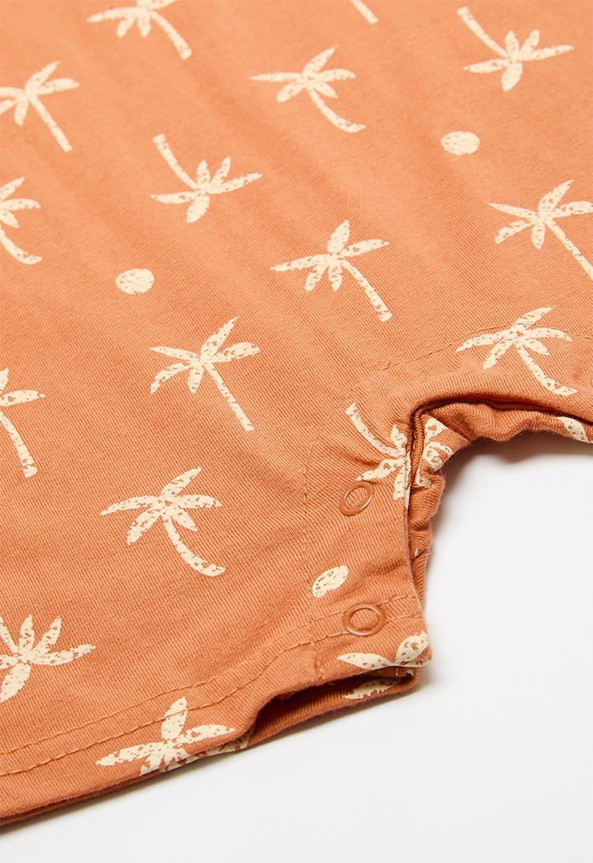 Pop Candy - Printed romper - orange
