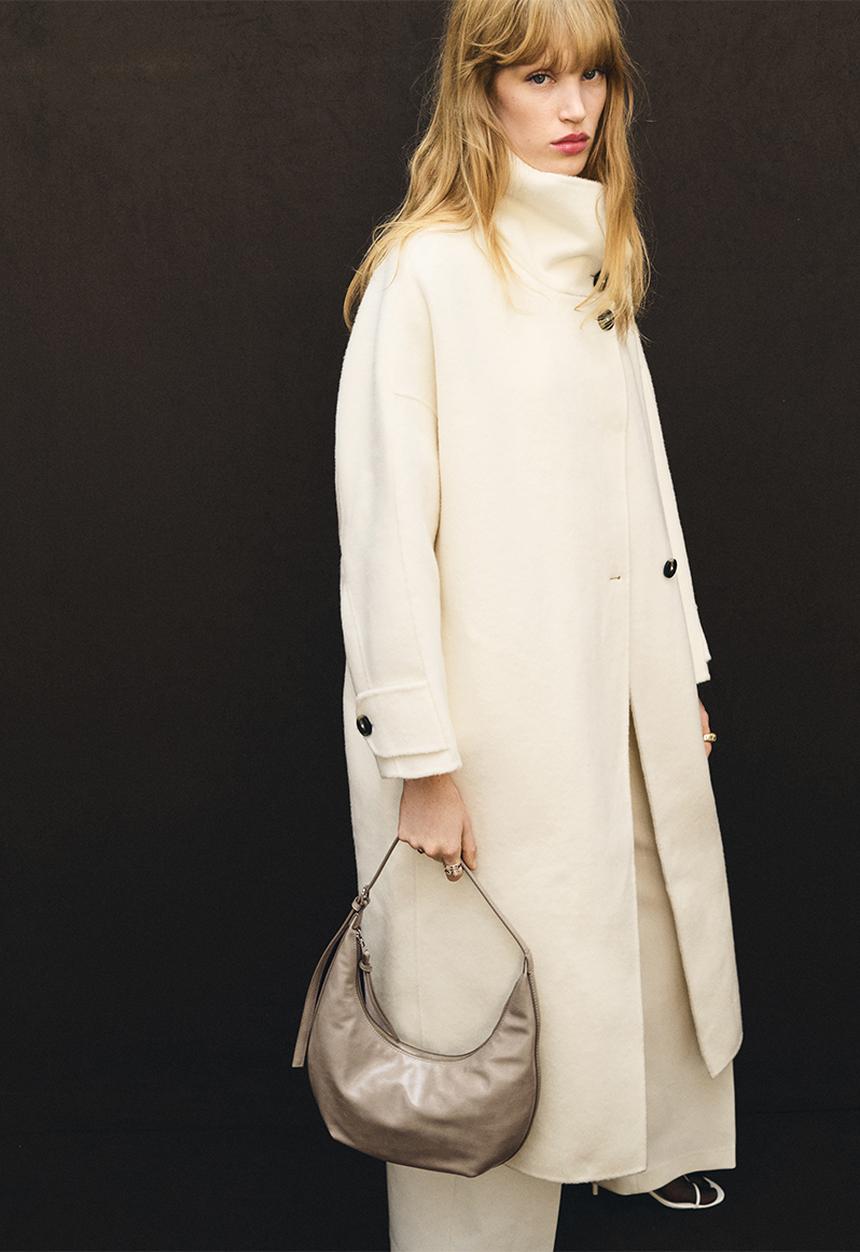 MANGO - Fortuna shoulder bag - light brown