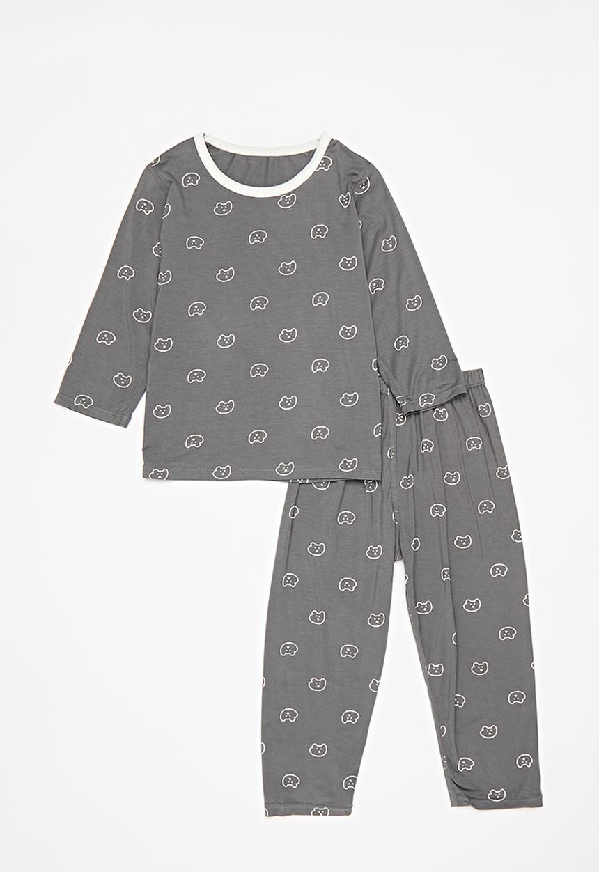 Pop Candy - Printed pj set - grey