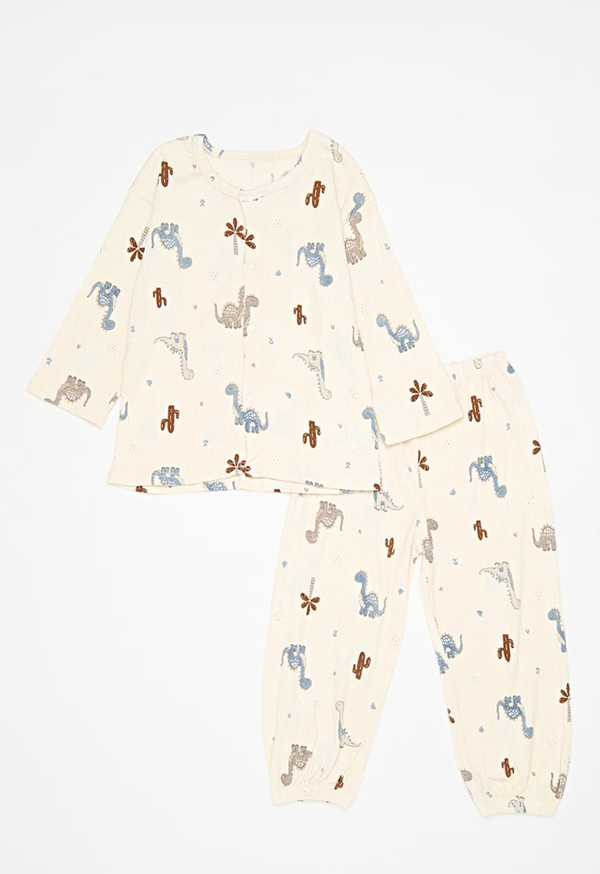Pop Candy - Dino print pj set-multi