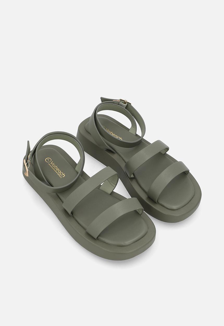 Viabeach - COCONUT 34 Thick Double Strap Sandal - Khaki