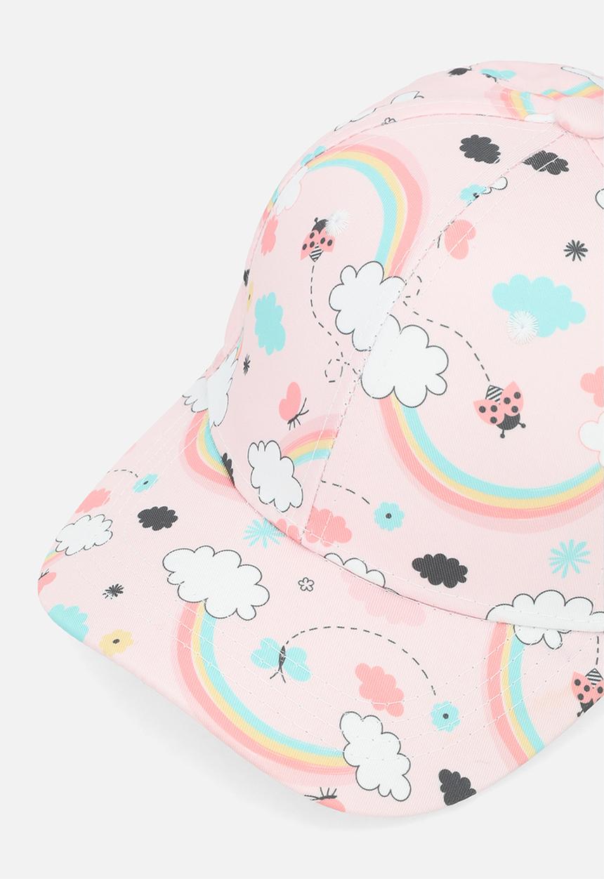 Pop Candy - Printed cap - pink & white