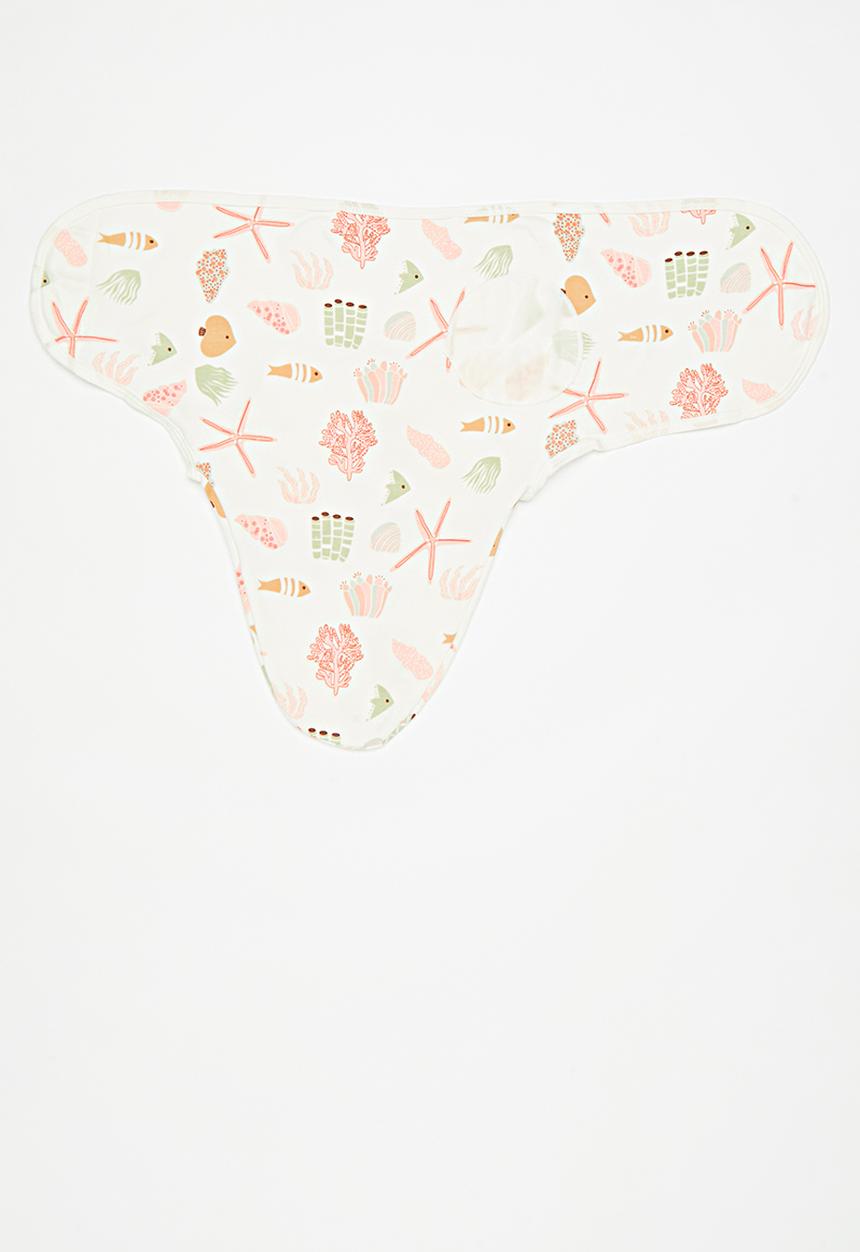 Pop Candy - Swaddle & hat set-pink & white