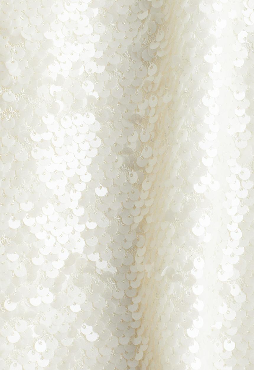 H&M - Bow-detail sequined dress - white & black