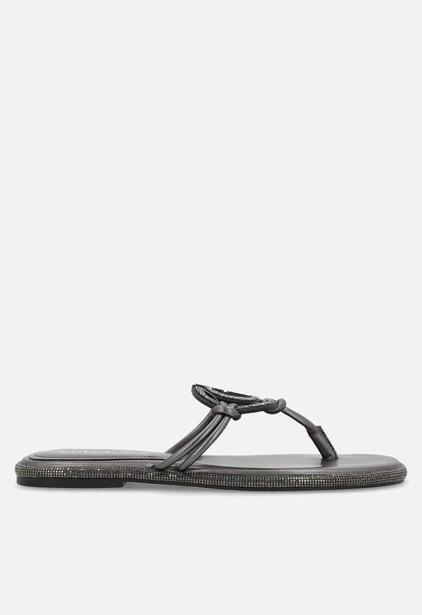 GUESS - Premiere  t-bar - ancient zinc/black
