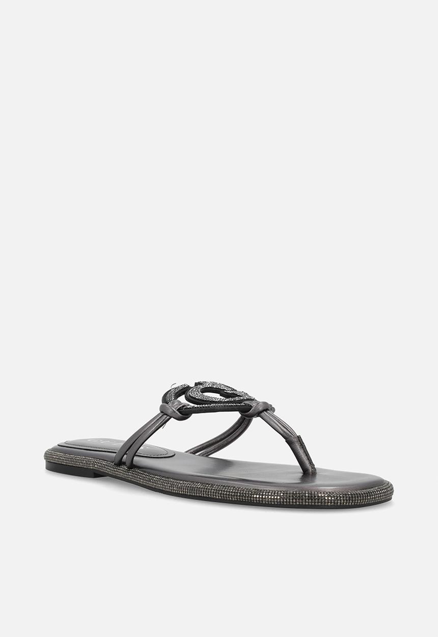 GUESS - Premiere  t-bar - ancient zinc/black