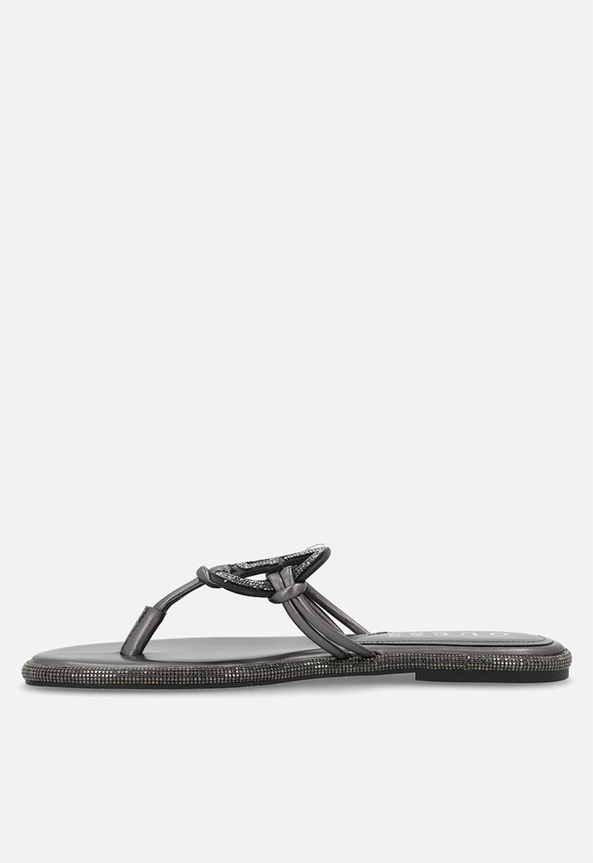 GUESS - Premiere  t-bar - ancient zinc/black