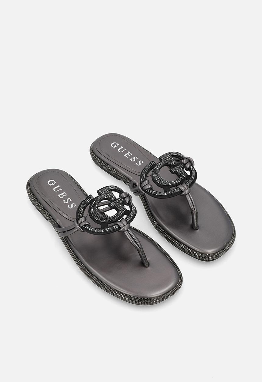 GUESS - Premiere  t-bar - ancient zinc/black