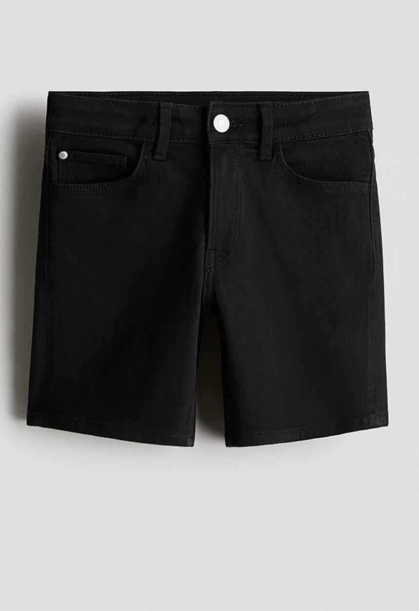 H&M - Denim shorts - black