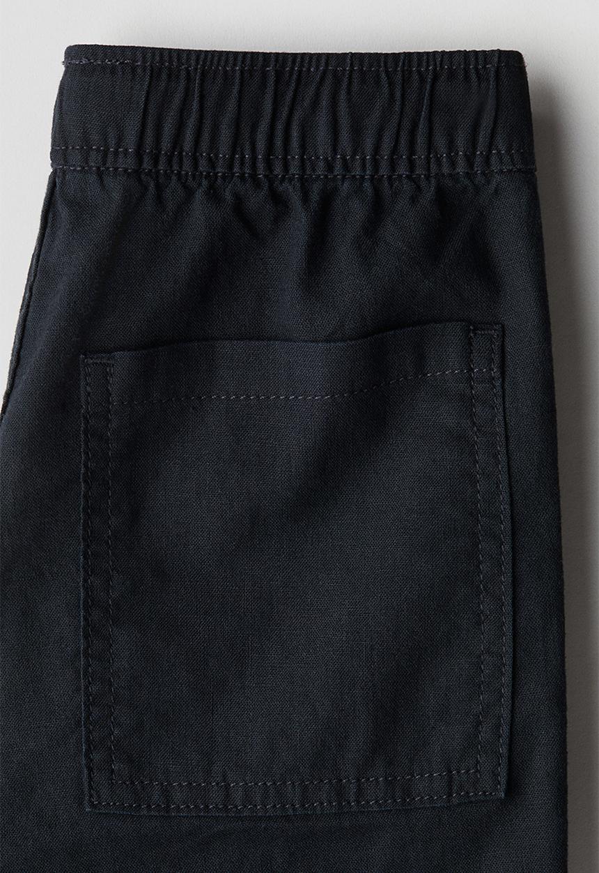 H&M - Linen-blend trousers - black