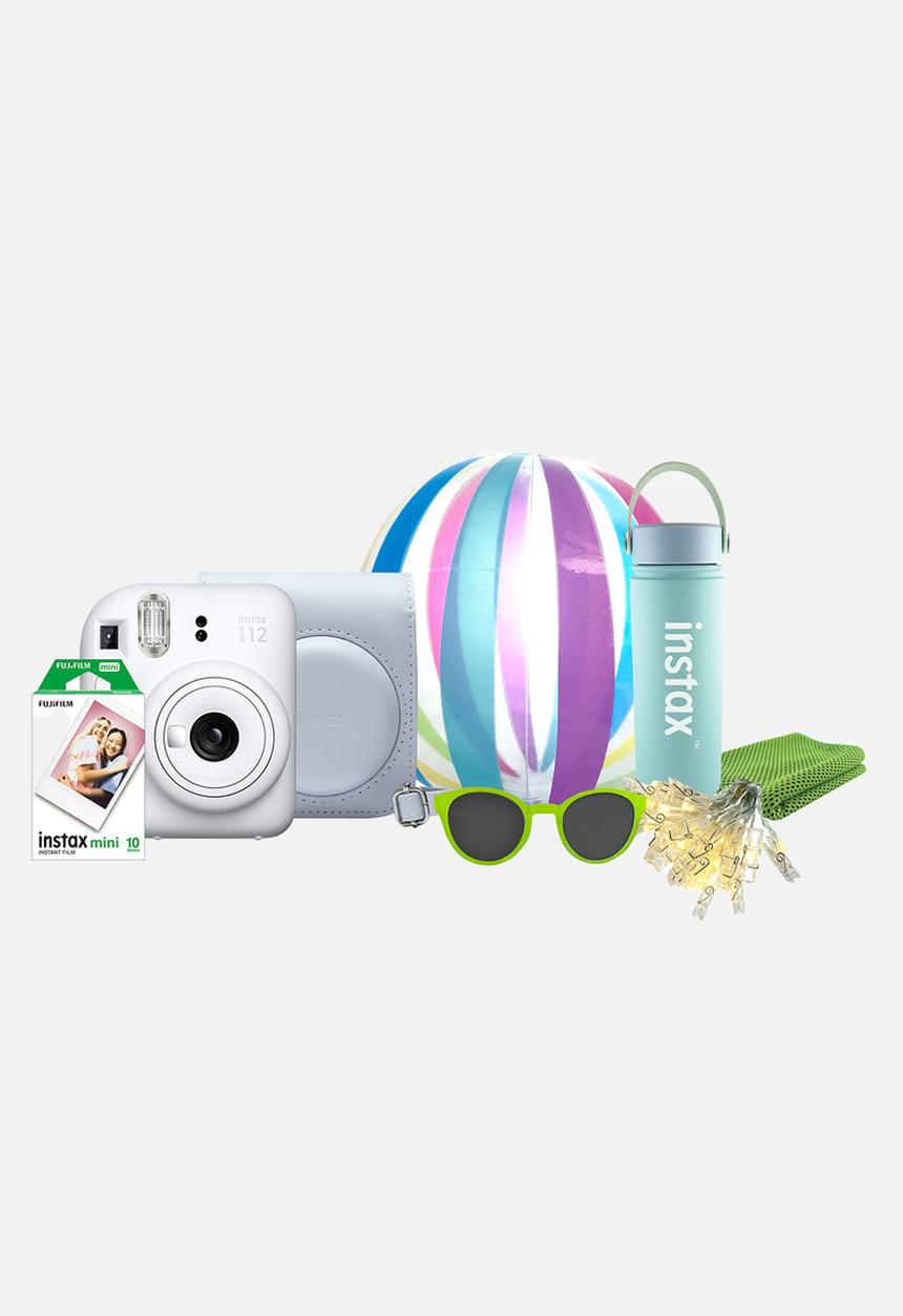 Fujifilm - Instax mini 12 Festive Kit - Clay White