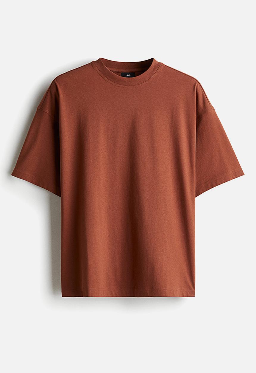 H&M - Oversized fit t-shirt - dark orange