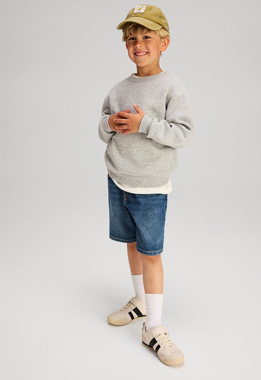 H&M - Loose fit denim shorts - denim blue
