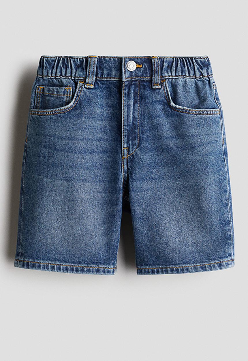 H&M - Loose fit denim shorts - denim blue