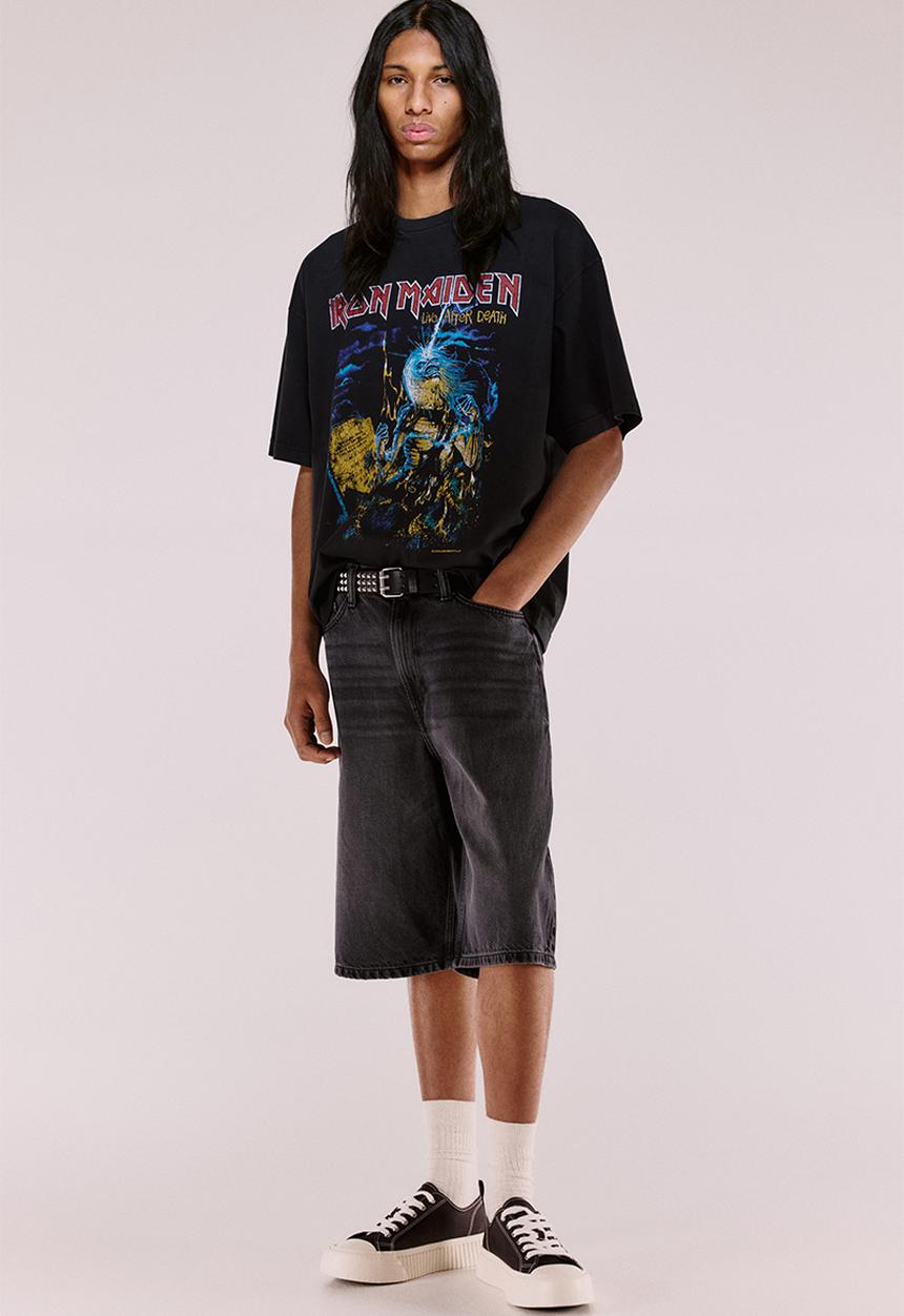 H&M - Oversized fit t-shirt - black & iron maiden