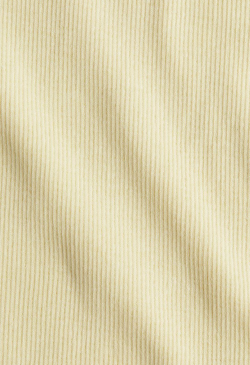 H&M - Ribbed cotton vest top - light yellow