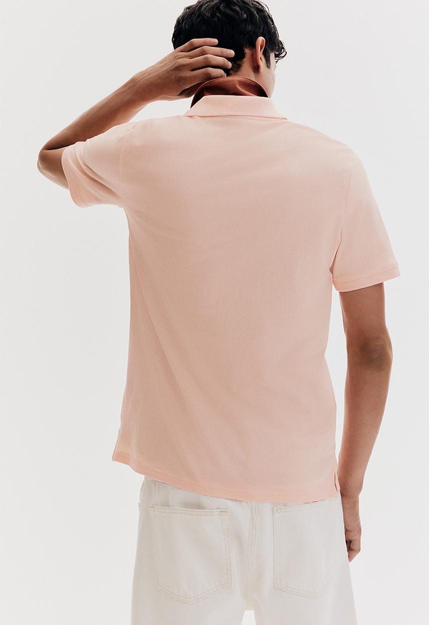 H&M - Regular fit piqué polo shirt - orange