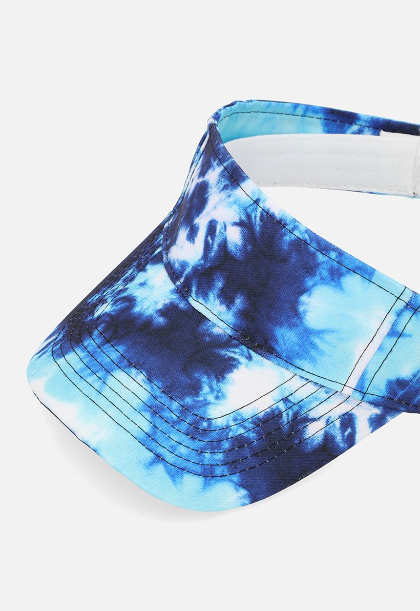 Pop Candy - Tie dye visor cap-blue