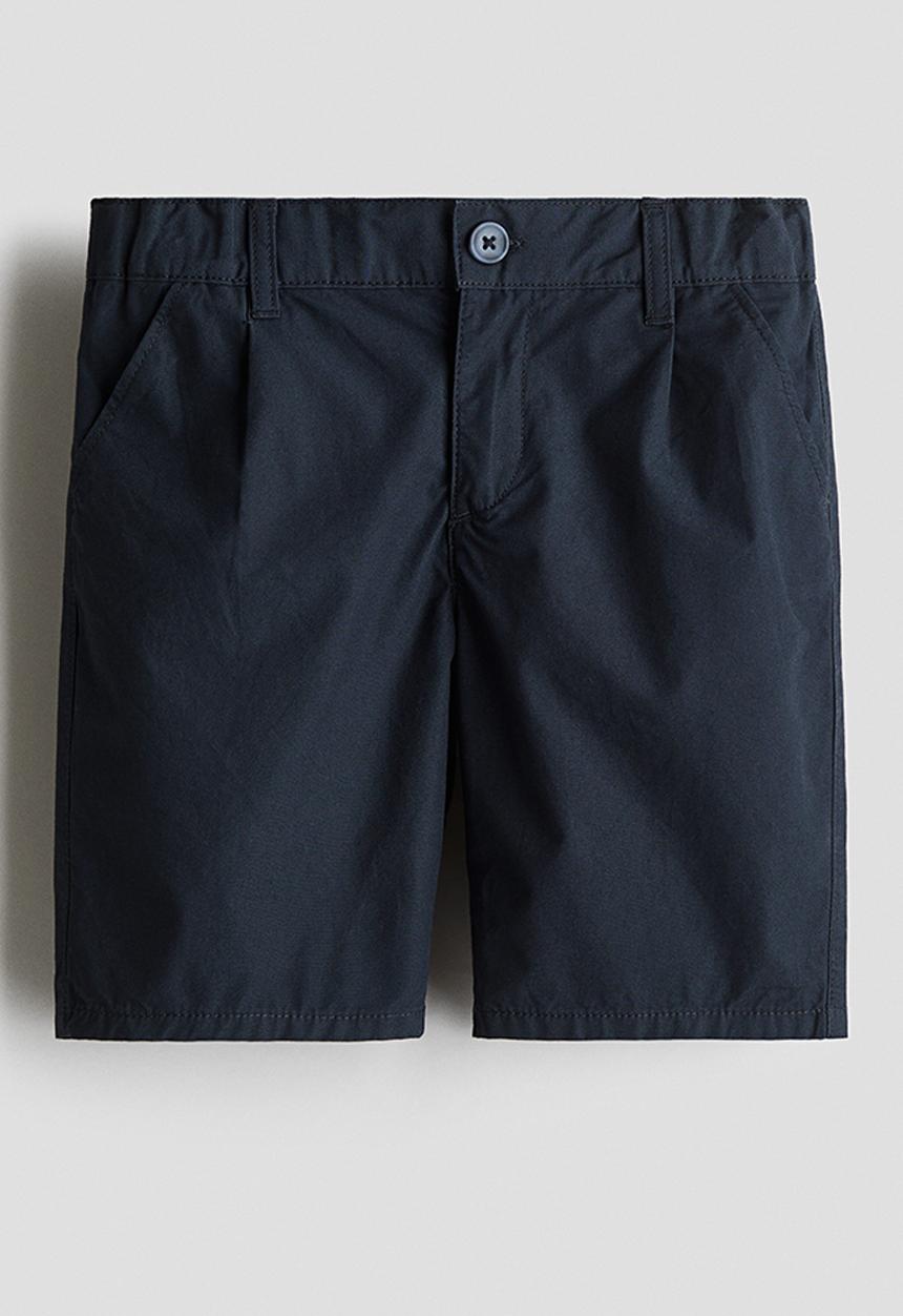 H&M - Cotton chino shorts - navy blue