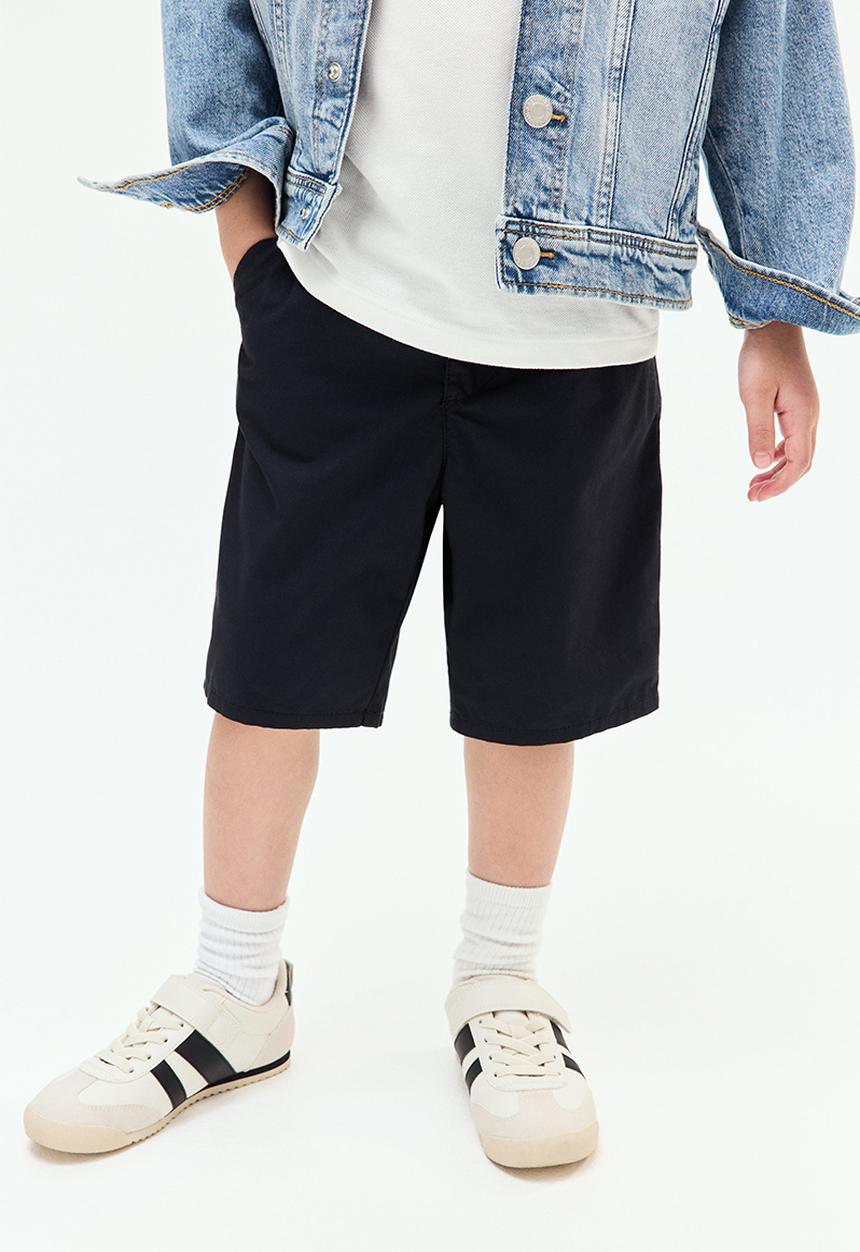 H&M - Cotton chino shorts - navy blue