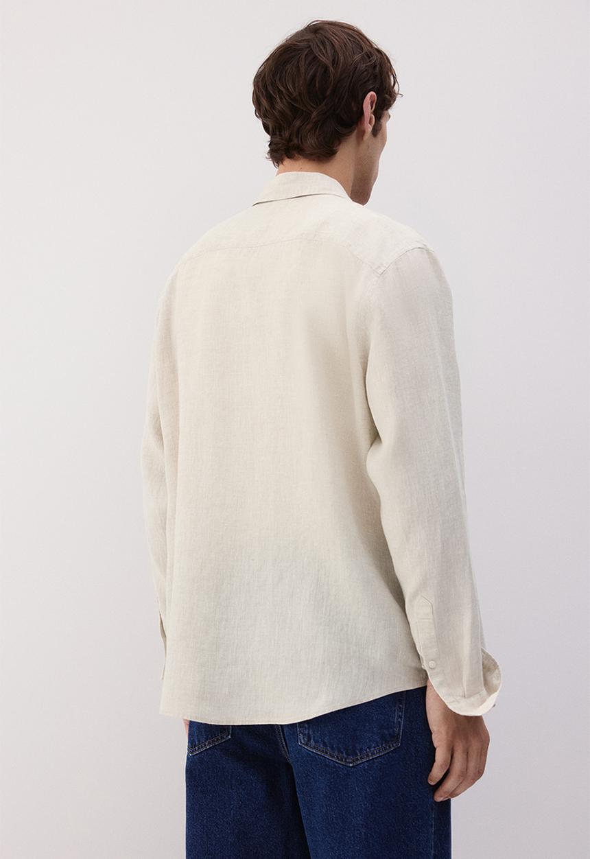 H&M - Regular fit linen shirt - light beige