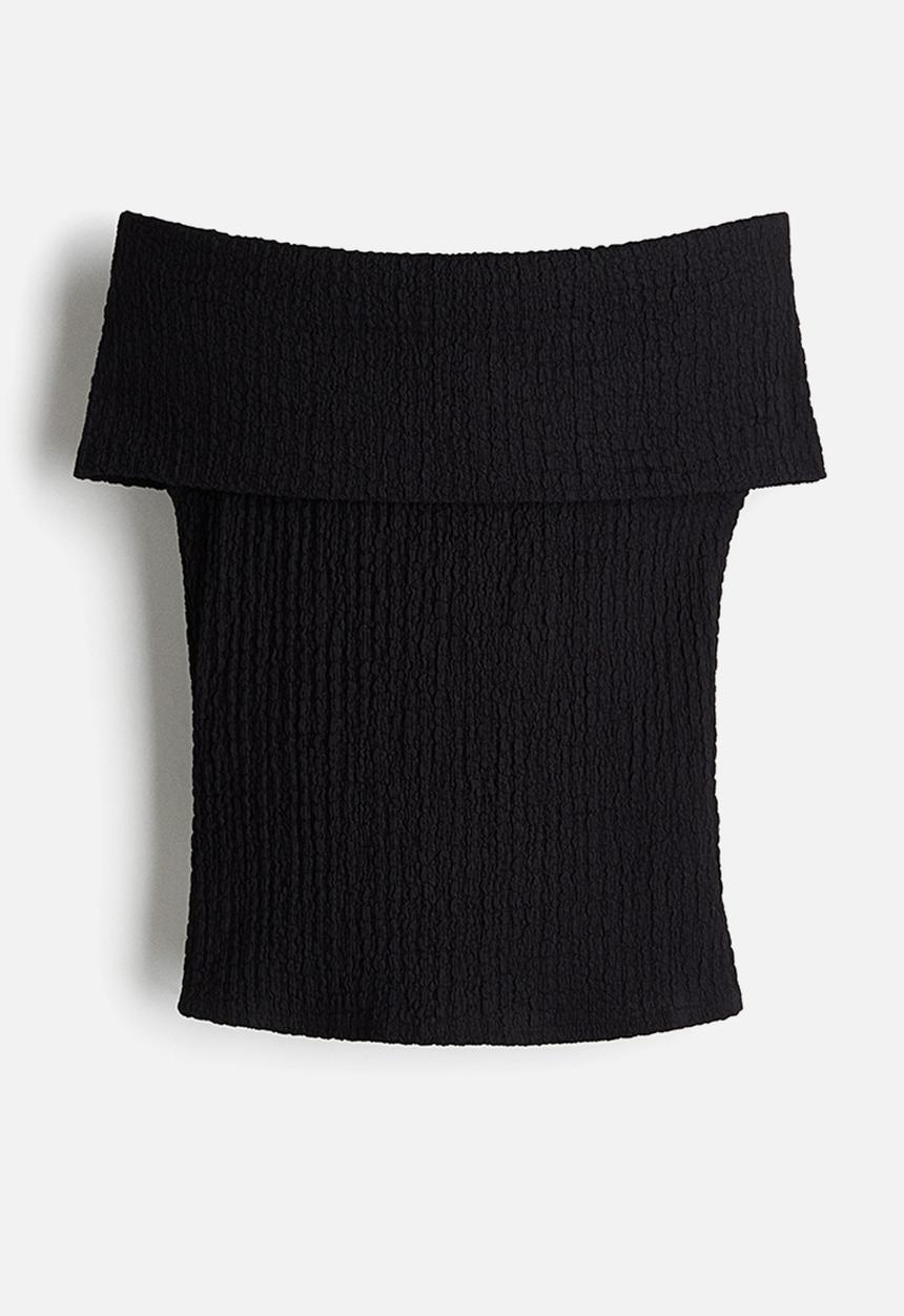 H&M - Off-the-shoulder top - black