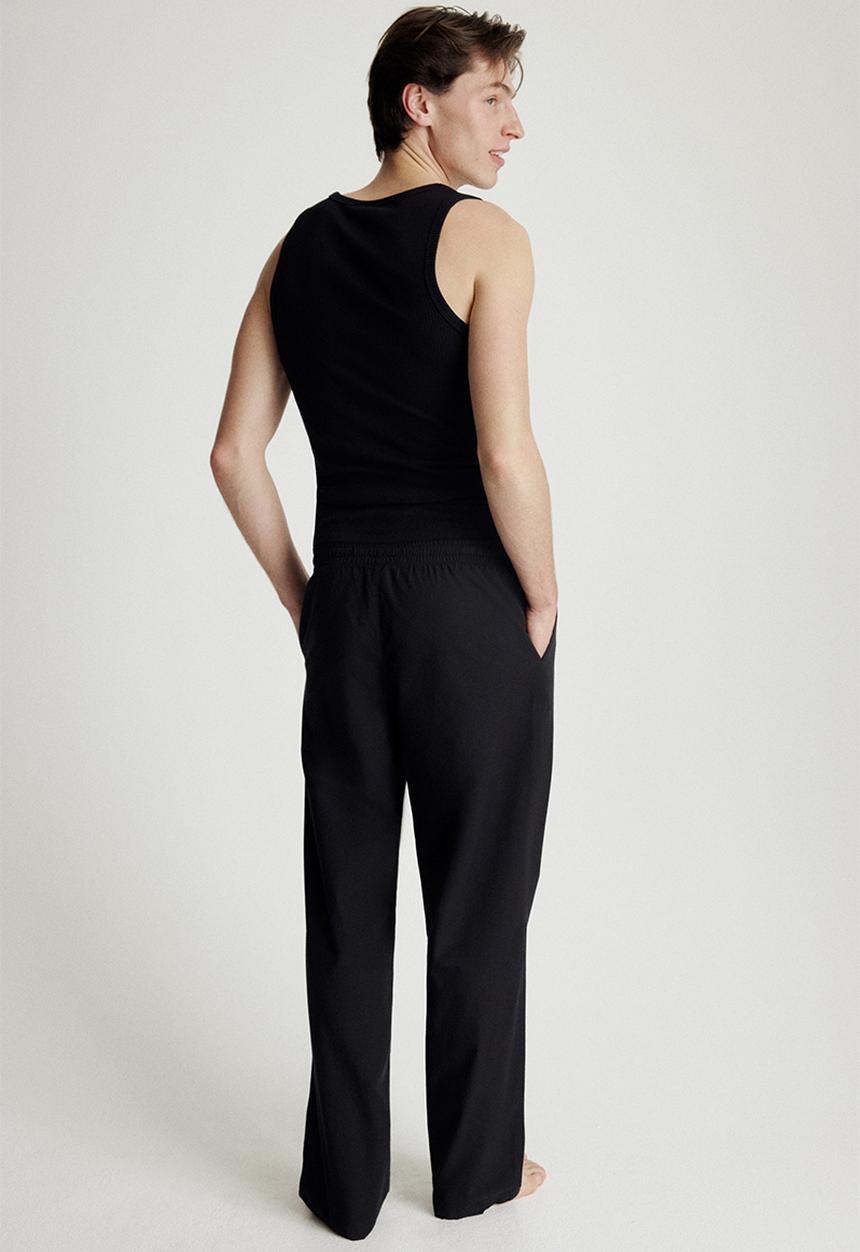 H&M - Relaxed fit poplin trousers - black