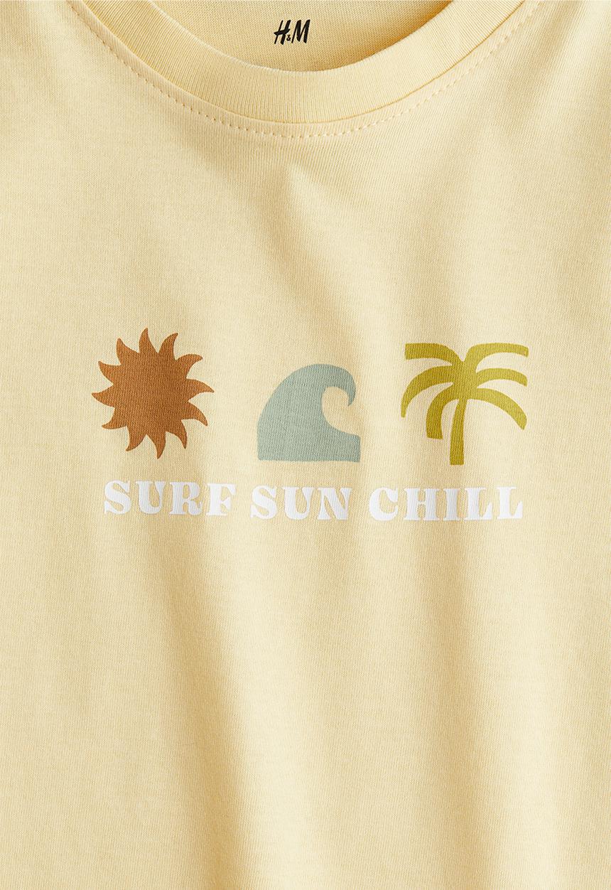 H&M - Printed t-shirt - yellow