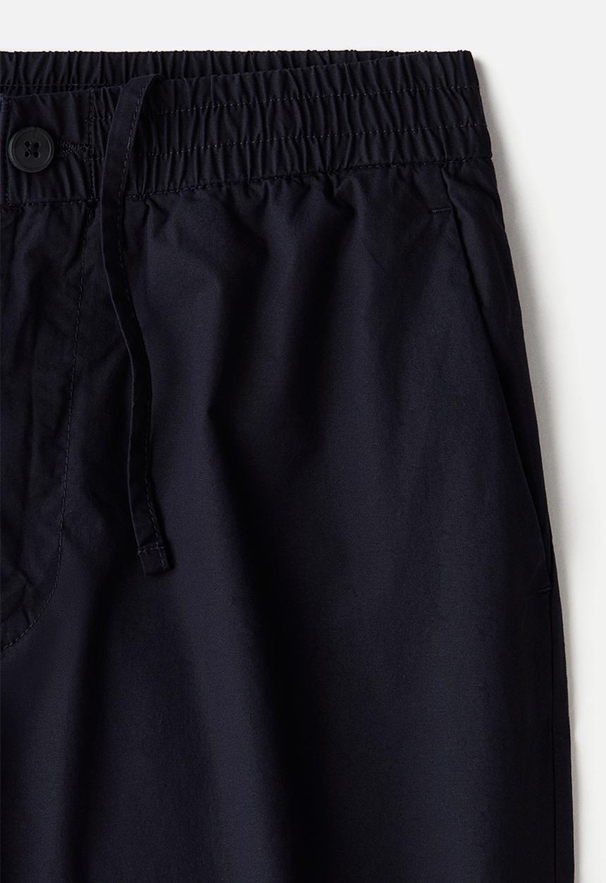H&M - Relaxed fit poplin shorts - navy blue