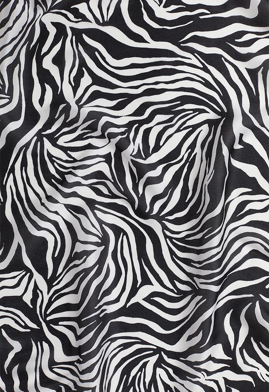 H&M - Patterned scarf - black/patterned