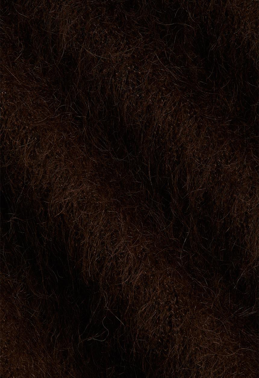 H&M - Oversized mohair-blend jumper - dark brown 