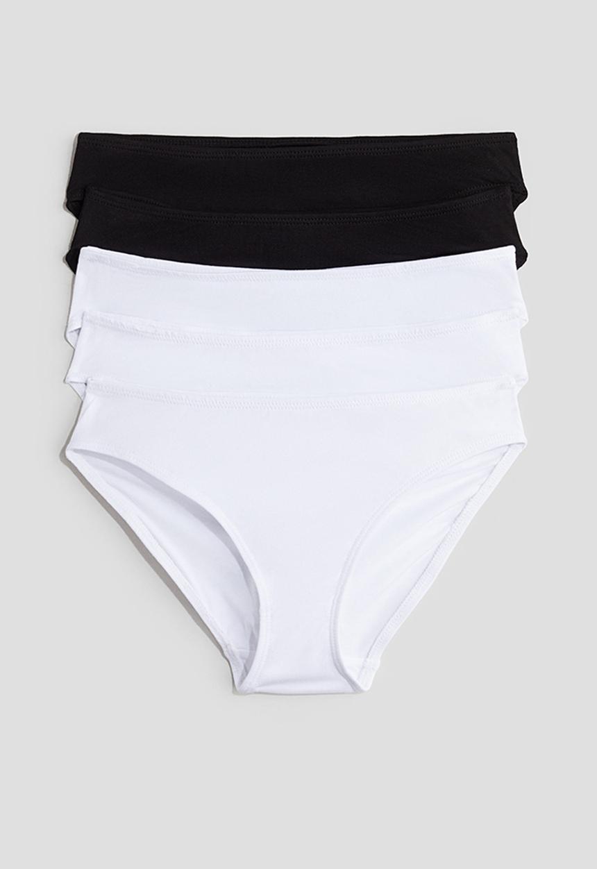 H&M - 5-pack briefs - black/white
