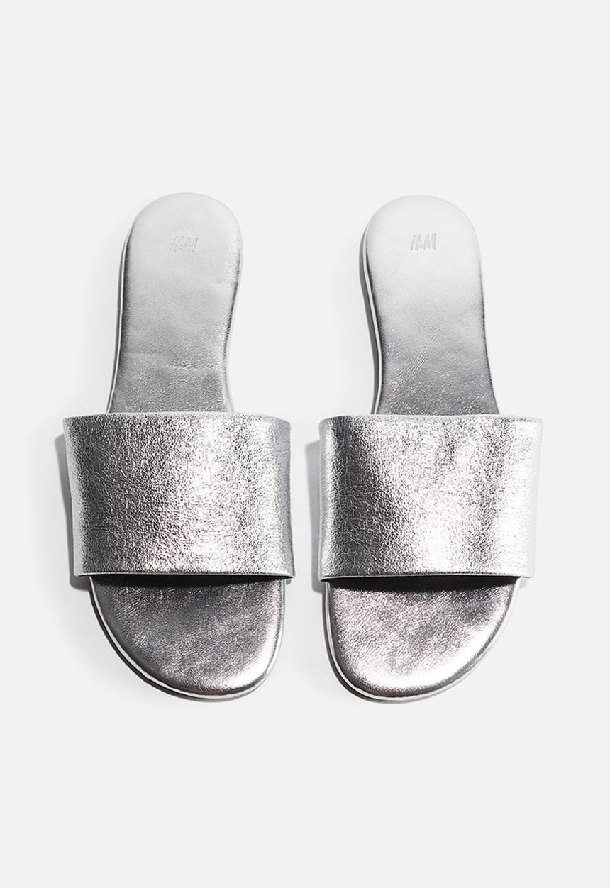 H&M - Sandals - silver-coloured