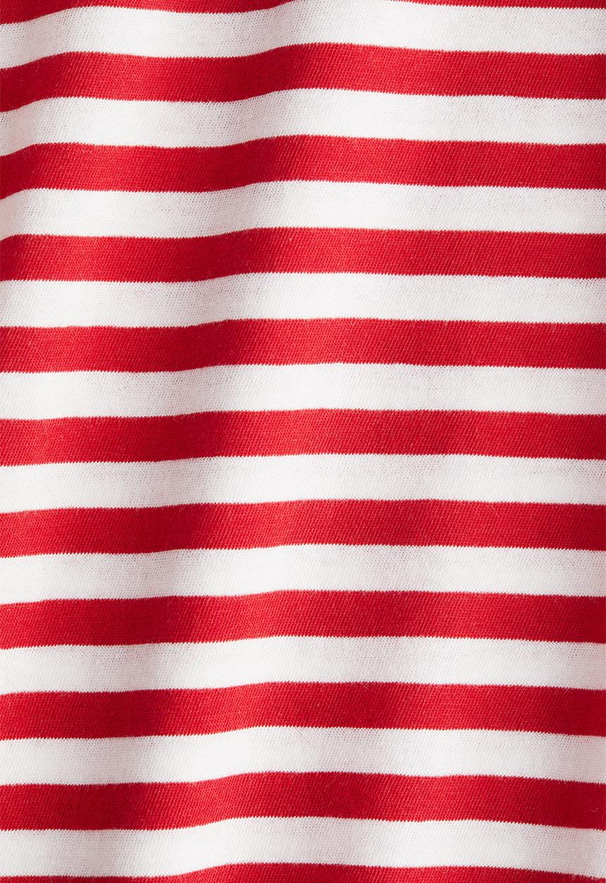 H&M - Cotton T-shirt - red/striped 