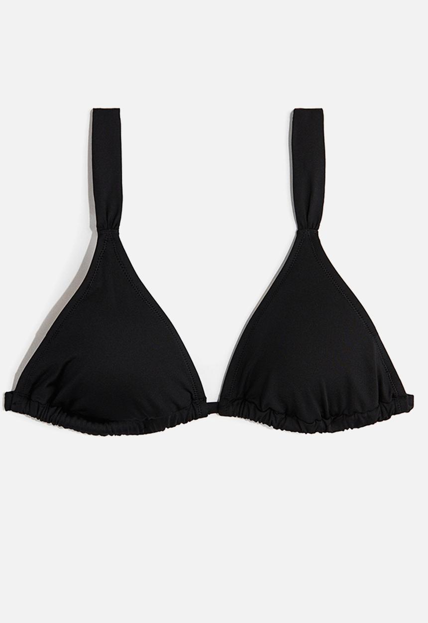 H&M - Padded triangle bikini top - black