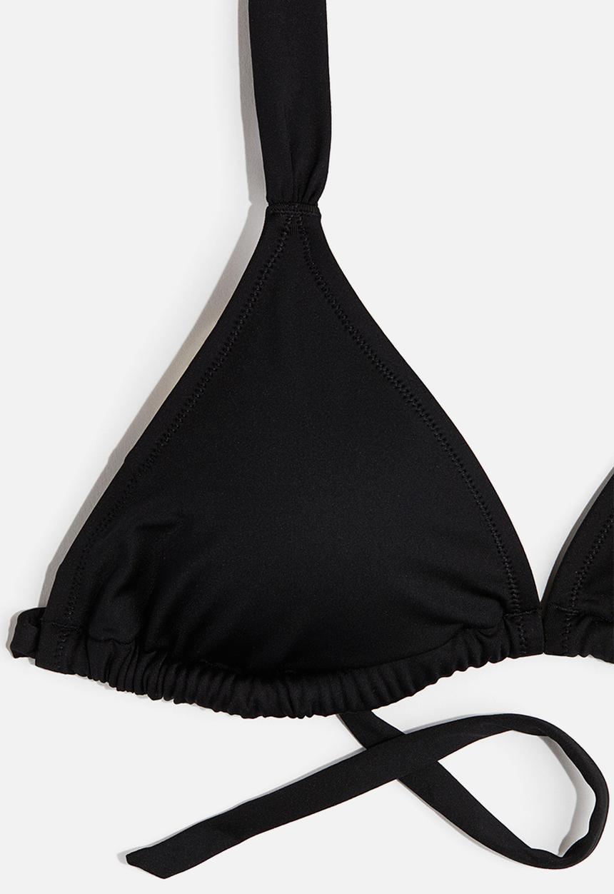 H&M - Padded triangle bikini top - black