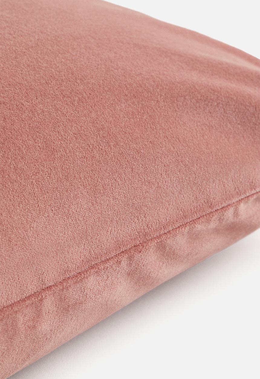 H&M - Cotton velvet cushion cover - dusty pink